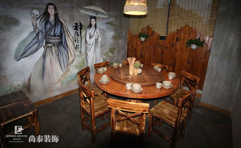 快意江湖！武俠風(fēng)餐廳裝修實景圖 | 楓華谷