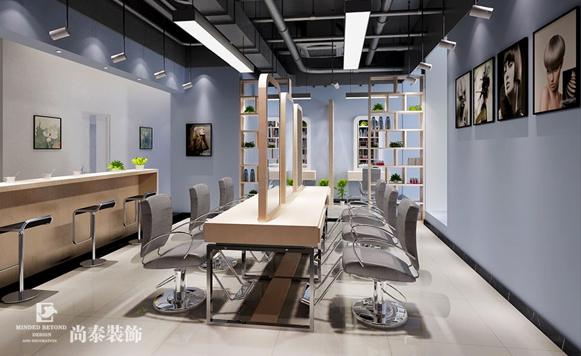  可以打麻將的理發(fā)店裝修設計 | 水蝴蝶