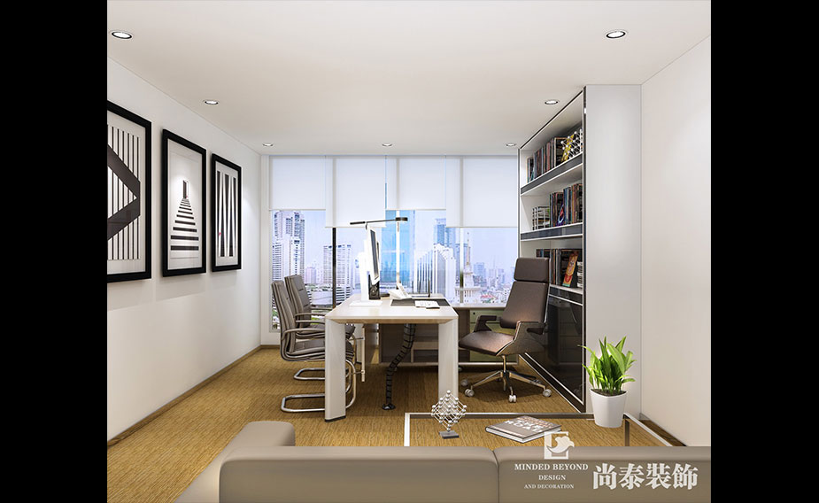 1500㎡上市企業(yè)辦公室裝修設(shè)計 | 巨靈財經(jīng)