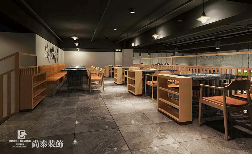 火鍋店裝修設(shè)計效果圖