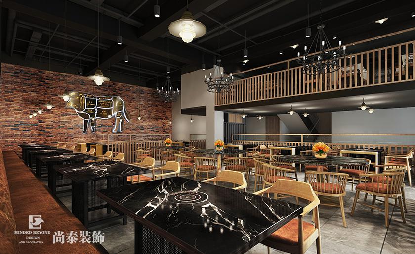 300平潮汕牛肉火鍋店裝修設(shè)計(jì) | 臻?；疱? width=