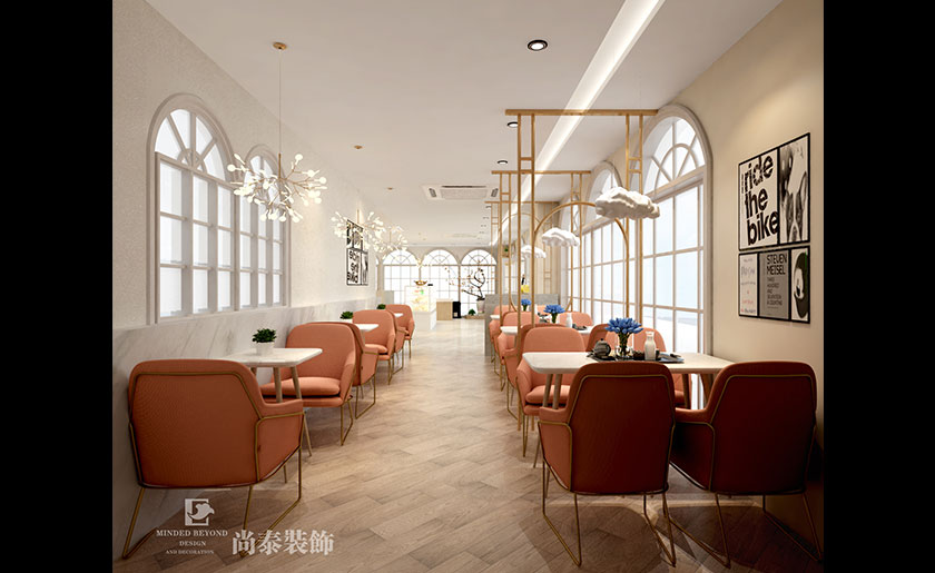 奶茶店裝修設計效果圖