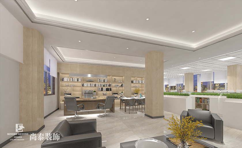 1585㎡工程建設(shè)公司辦公室裝修設(shè)計(jì) | 國(guó)通建設(shè)