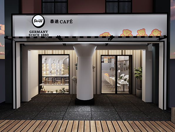 50平米現(xiàn)代風(fēng)格玩偶飲品店設(shè)計 | Steiff泰迪