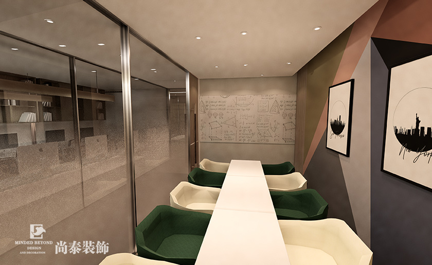 200㎡現(xiàn)代簡(jiǎn)約教育培訓(xùn)機(jī)構(gòu)裝修設(shè)計(jì) | 成就未來教育