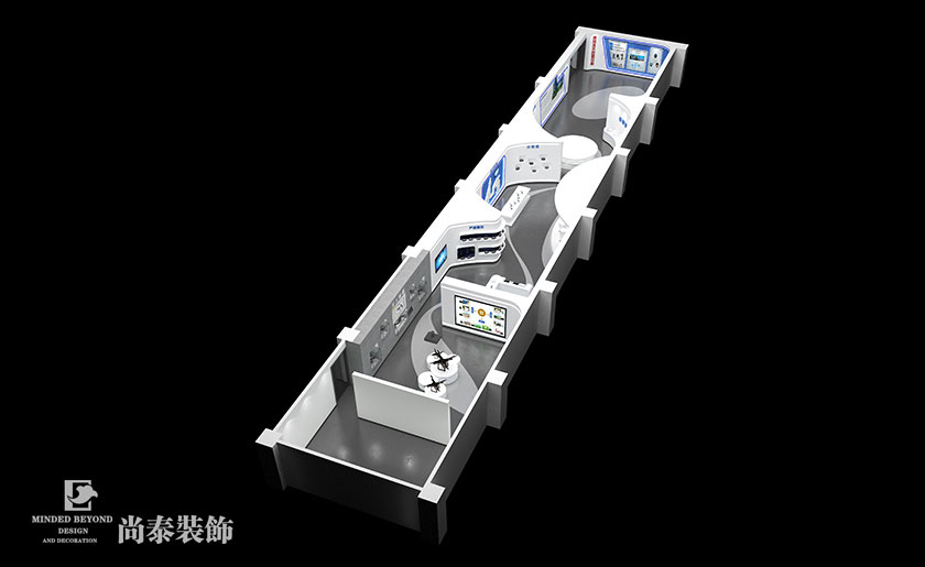 1900㎡高科技公司辦公展廳裝修設(shè)計(jì) | 九洲電器集團(tuán)