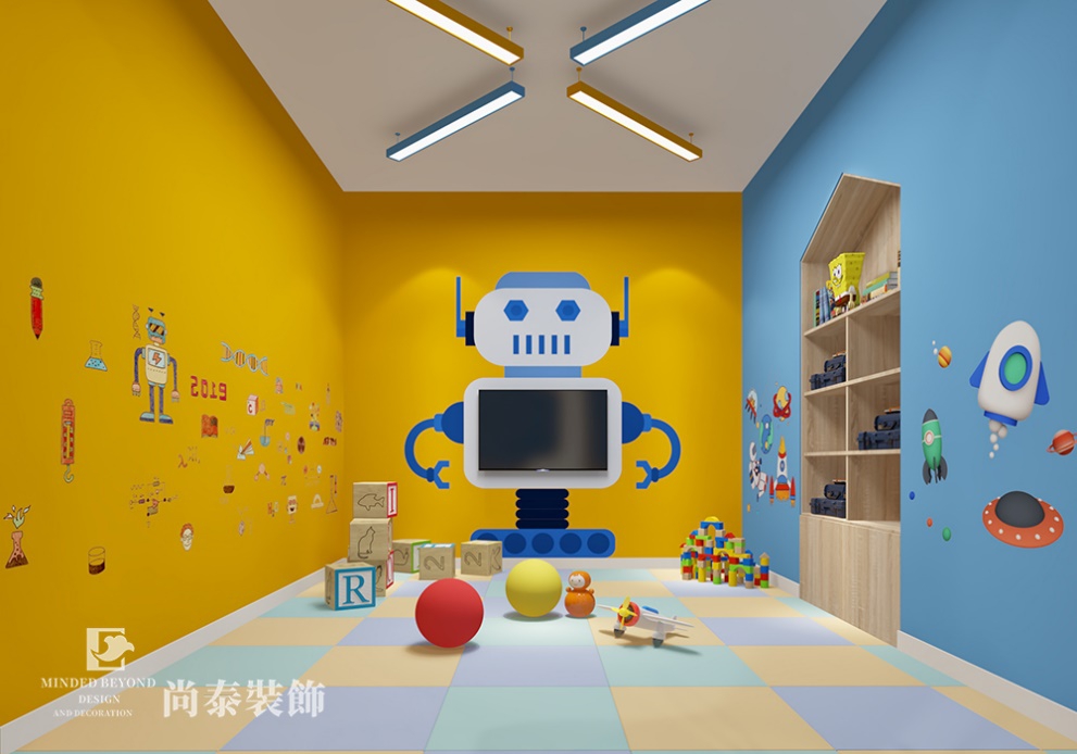 兒童培訓機構(gòu)教室裝修效果圖