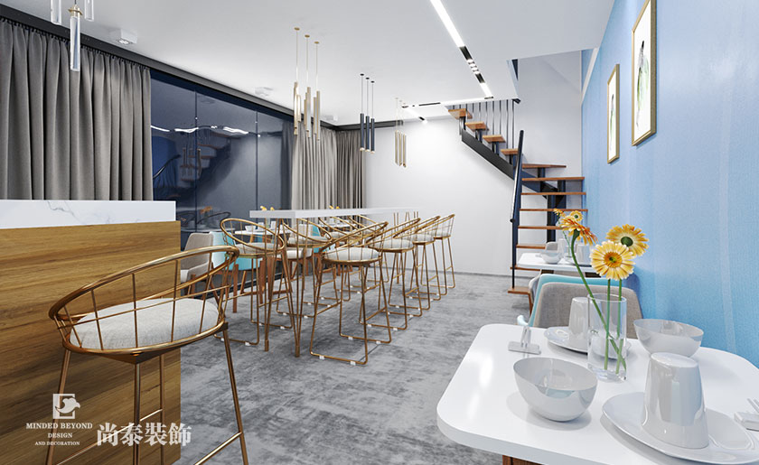 現(xiàn)代餐飲裝修風格效果圖