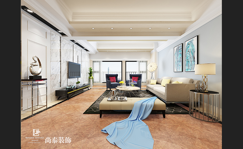 158㎡現(xiàn)代古典家裝設(shè)計(jì) | 新港商城