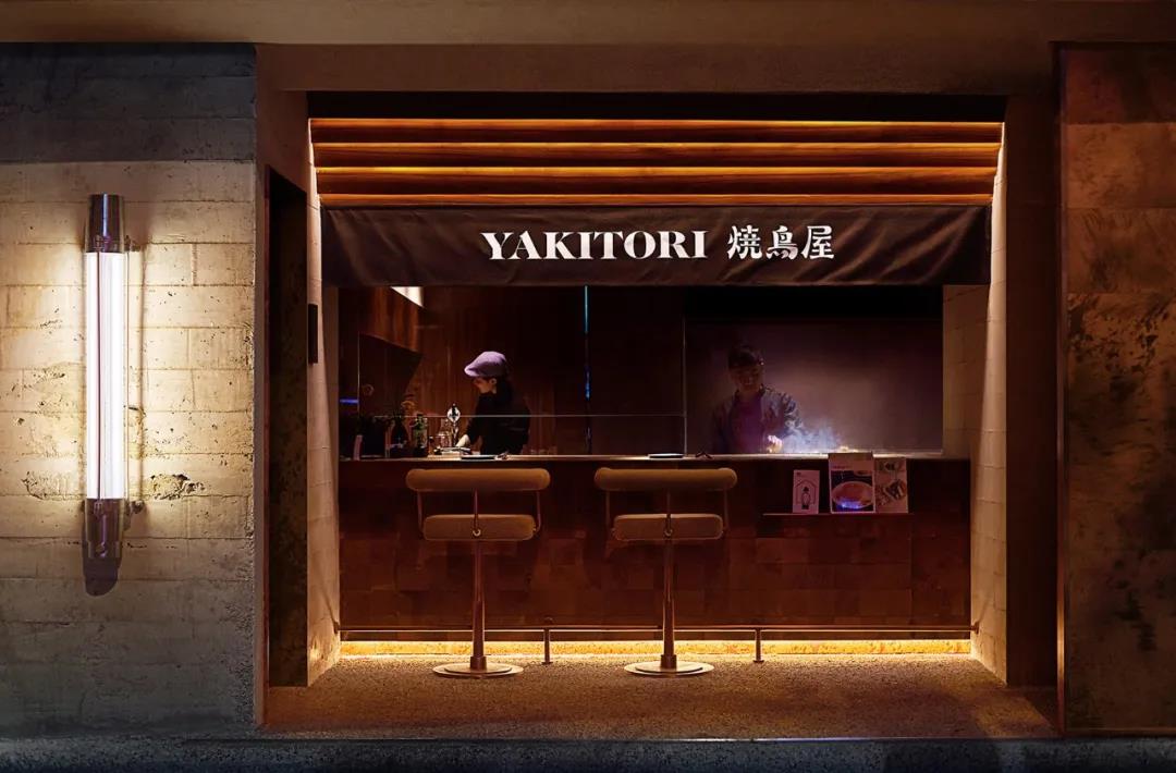 日式餐飲店裝修設(shè)計(jì)，明暗與線條對(duì)比