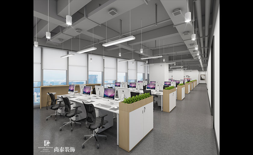 深圳辦公室設(shè)計1000平米高科技公司 | 固勝智能