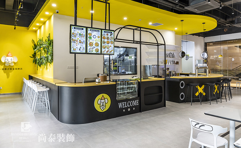 300平米深圳泰式餐廳餐飲店裝修實(shí)景案例
