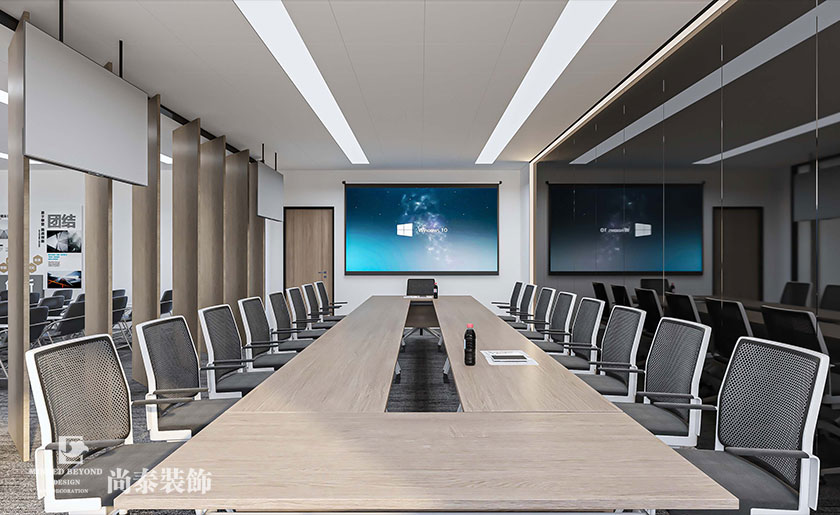 深圳龍華北站壹號(hào)寫字樓2500㎡金融公司辦公室裝修效果圖
