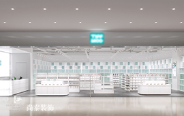 120平米簡(jiǎn)約時(shí)尚商場(chǎng)店鋪裝修設(shè)計(jì)案例