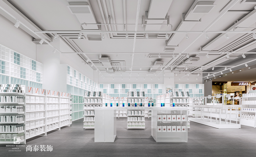 120平米簡約時尚商場店鋪裝修設(shè)計案例